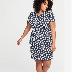 Old Navy Novelty Print Daisy Dress Knee Length Plus Size XXL